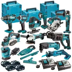 Makita 18v Lxt 13 Piece Monster Tool Kit With 4 X 5.0ah Batteries Charger & Case