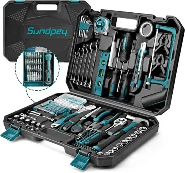 Sundpey Tool Kit Set for Home - 257 Piece Hand Tools Repair & Maintenance DIY Tool Kit