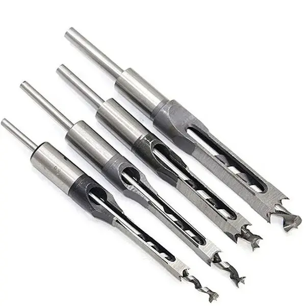 4pc Wood Drill Bit Mortising Chisel Set Mortiser Woodworking Square Hole Bits Drills Bit Set Of Power Tools - Buy Woodworking Square Hole Drill,Woodworking Square Drill Bits Set,4pcs Woodworker Square Hole Drill Bits Wood Mortising Chisel Set Product on A