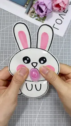DIY bunny blowing balloon tutorial