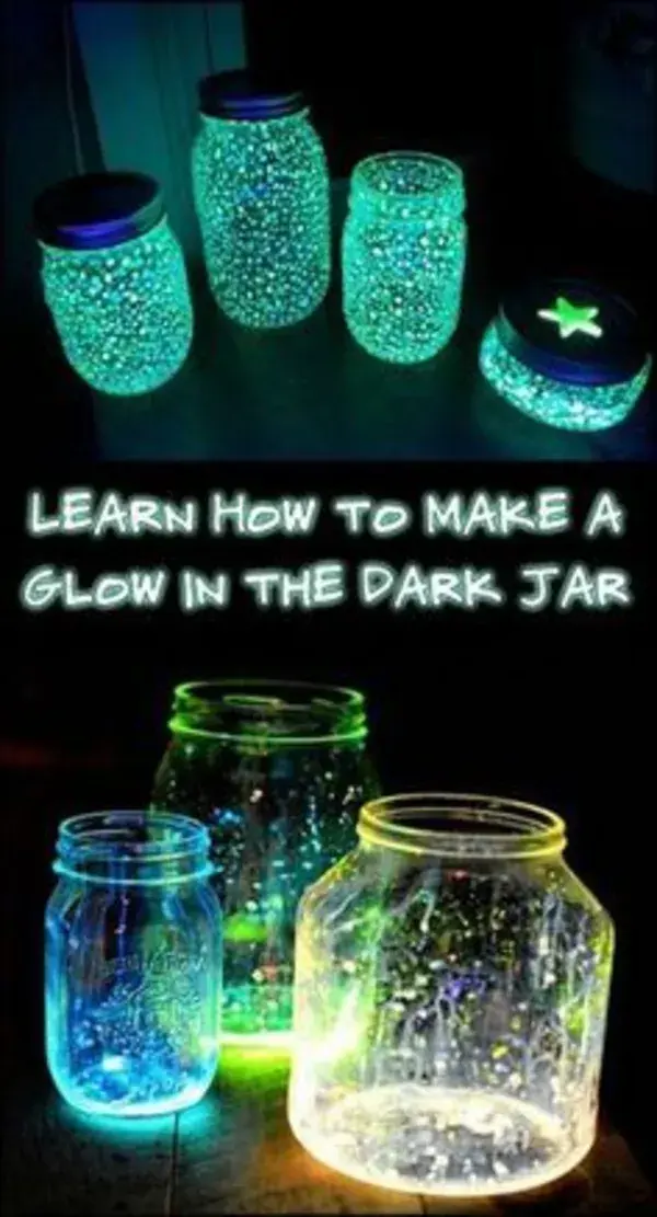 DIY Glow in the Dark Jar: 4 Easy Steps! - Craft projects for every fan!