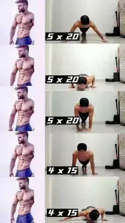 Chest exercises with push ups