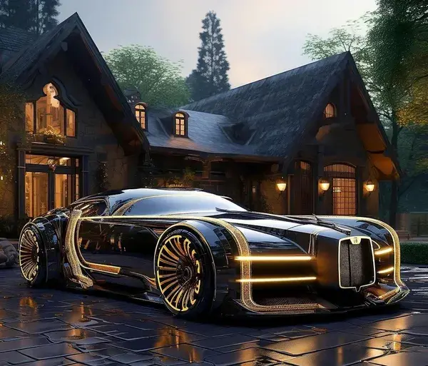 FUTURISTIC CONCEPT LUXURY CAR