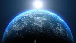 Beautiful 3d Earth Planet Animation. Stock Footage Video