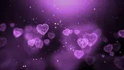 4K Purple Peach Heart Particles Background Video Template | Pikbest