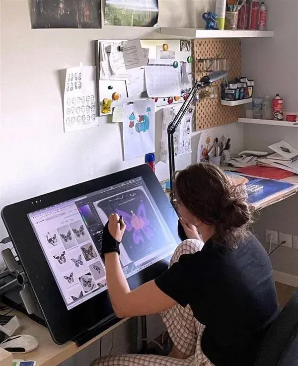 Spacious #WacomWorkspace featuring Cintiq Pro