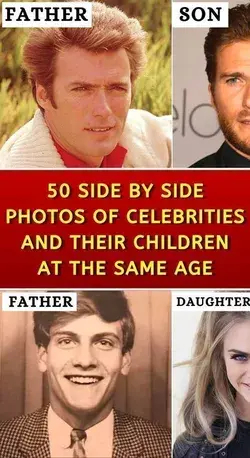 Side By Side Photos of Hollywood Stars and Their Children At The Same Age