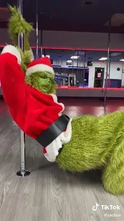 The grinch dancing