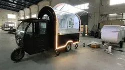 Electric three-wheeled food truck, can drive, can travel far, value mobile shopping cart, "yeegoole"