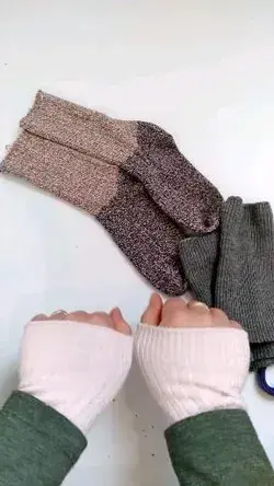How to turn socks into hand warmers.