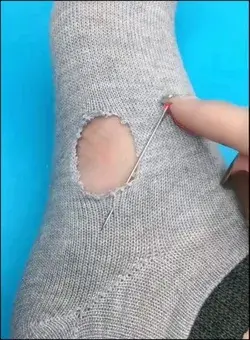 How to Mend a Sock