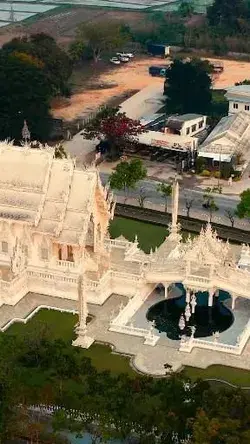 worldpitoubkk _ The incredible white temple like you've never seen it before empty 😁🙏🏻🚁📸