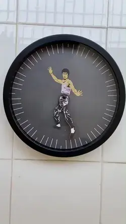 Bruce Lee Kung Fu Wall Clock | Yedwo Design