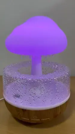 Listen to relaxing rain sounds with this rain cloud humidifier