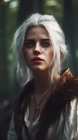 Ciri from the Witcher inspired AI Generated Art