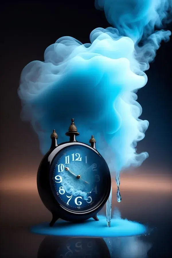 Blue Smoke Magical Watch.... HD Wallpaper