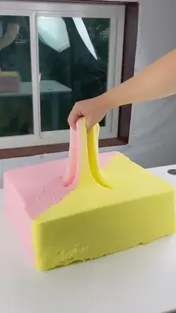 Strawberry Banana Cloud Brick Slime