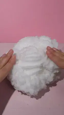 Satisfying Snow Slime😍😍