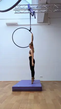 ballet dancer style aerial hoop