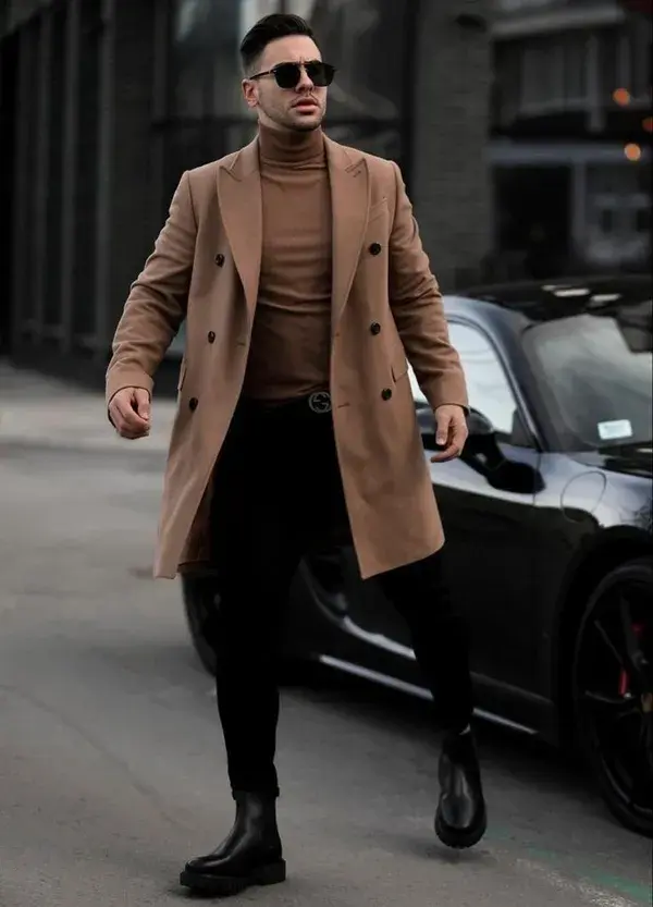 Latest Men's Winter Outerwear | Long Wool Trench Coat Designs Fall Ideas 2022