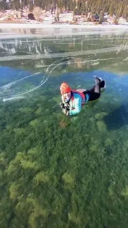 Ice so clear you could mistake it for glass, at Alaska