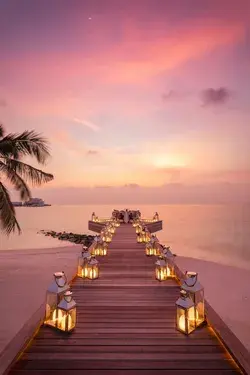 Sunset Dinner in the Maldives