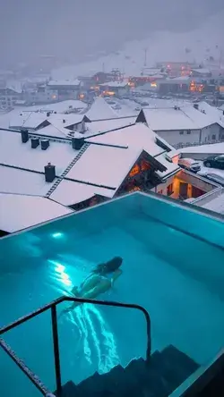 Night swim in the #Alps