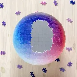 Clemens Habicht 540 Colors 3D Sphere Jigsaw Puzzle