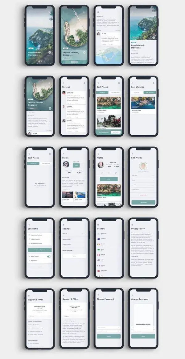 News UI Design | UX Research | Mobile UI UX | Wireframe