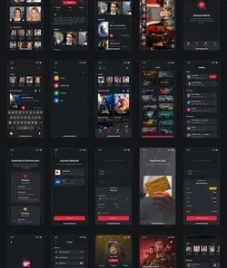 Movia - Movies Streaming App UI Kit High Quality Movies Streaming App UI Kit