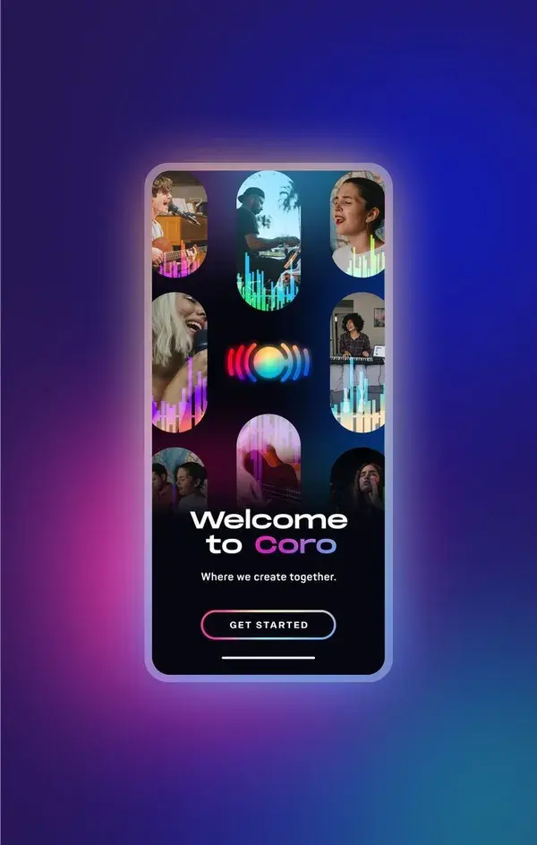 Coro - Music Collaboration App UI design by Ben Kokolas 