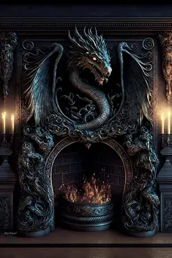 Dragon Fireplace (AI)