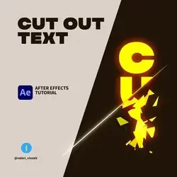 Cut Out Text. After Effects Tutorial