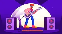 Guitarist animation