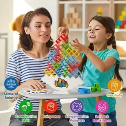 48 Pcs-enhance Cognitive Skills And Balance Control With The Cheapest Items Available: Friendly Interactive Balance Game - 3d Building Blocks, An Educational Desktop Toy!