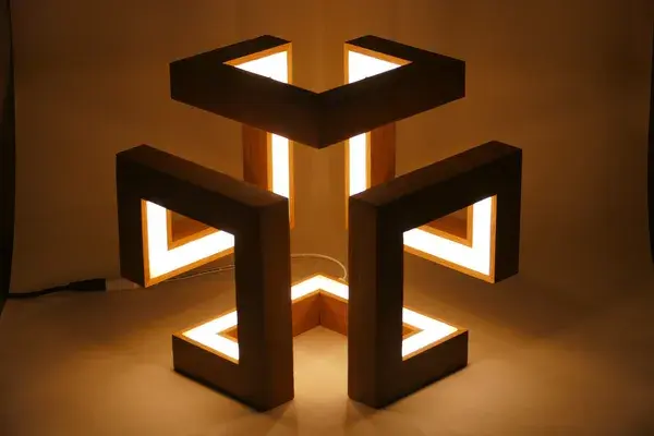 modern wooden lamp design