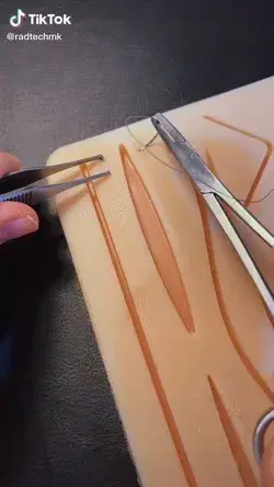 Gentle now #suture #surgeon #nurse #medical Credits:@radtechmk