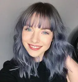 Blue gray hair: a color that will capture you at a glance