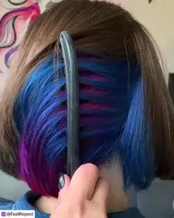colorful hair dye /hairstyle / haircut / hairproducts