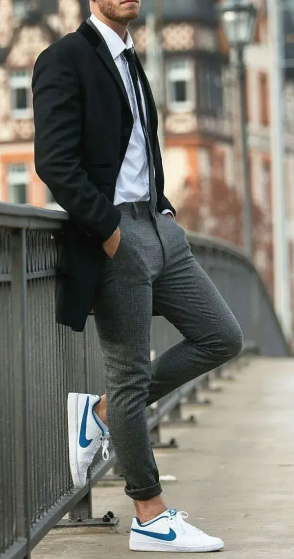 The Right Way To Pair Sneakers With A Suit