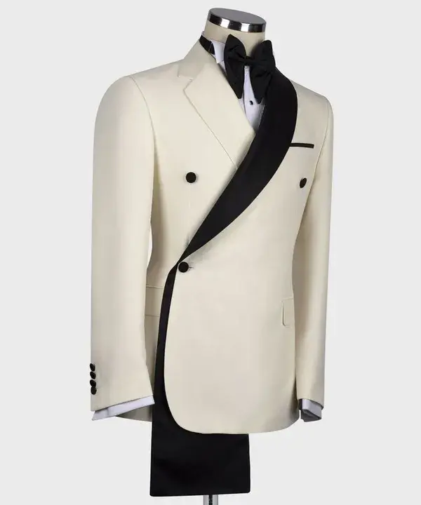 SUPER COLLAR BLACK MEN TUXEDO