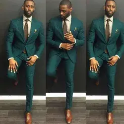 Green Groom Wedding Suit