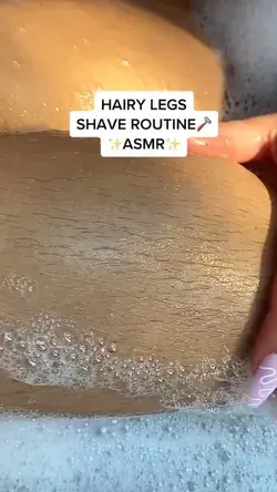 ASMR Leg Shaving Routine