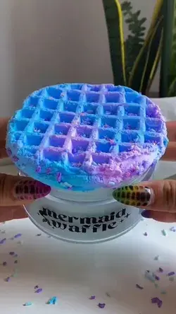 MERMAID WAFFLE: ASMR Oddly Satisfying Slime