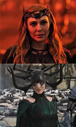 Wanda Maximoff and Hela edit