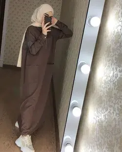 Ultra modern hijab dress, two piece casual wear modest dress