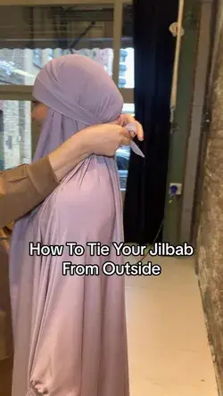 How To Tie Your Jilbab From Outside