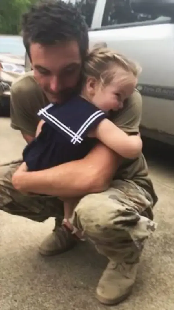 Her Reaction To Dad's Surprise Homecoming Will Make You Cry