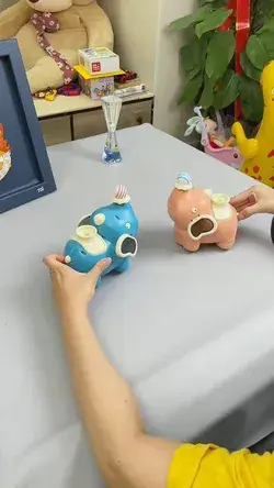 Toy for babies - ball-blowing elephant with upbeat music