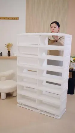 Folding Storage Cabinet #goodthing #storage #storagehacks #storagebox #cabinet #shoestorage